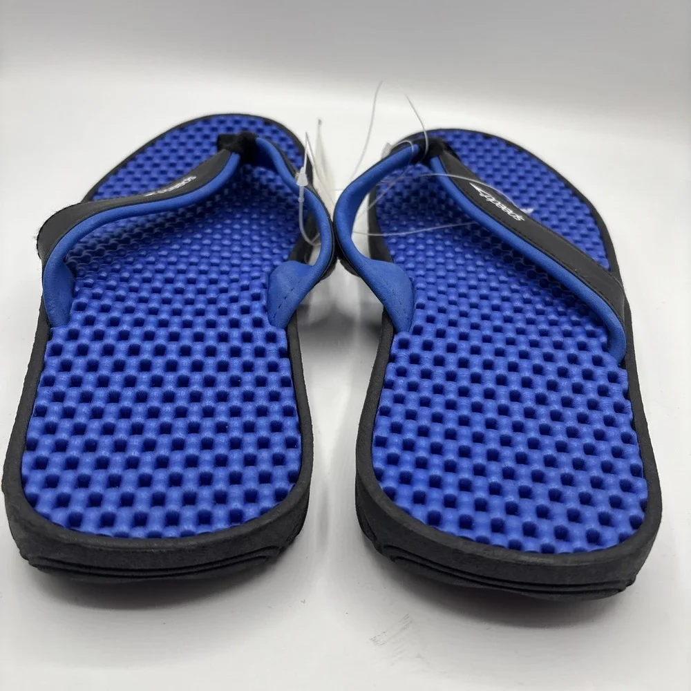 Speedo Flip Flops Blue Black Speedo Sport Sandals Size 12 NWT *READ*